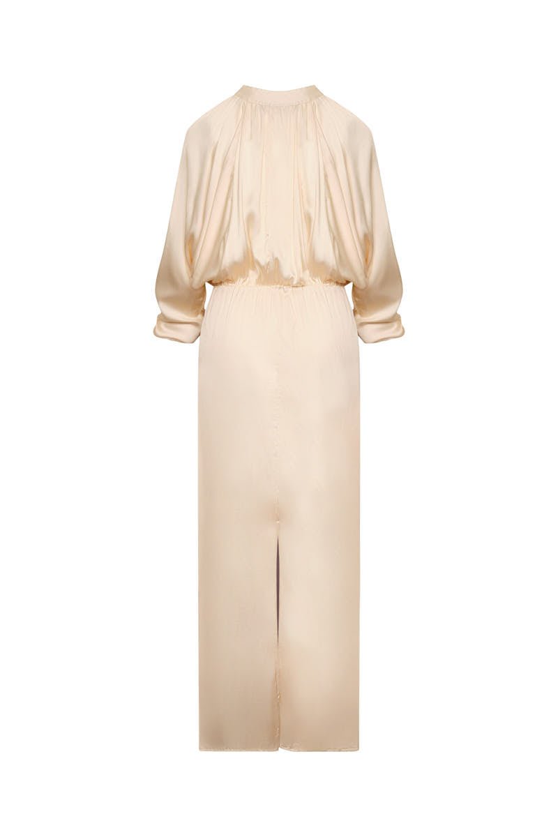 Vestido Orquídea salvaje ivory negro