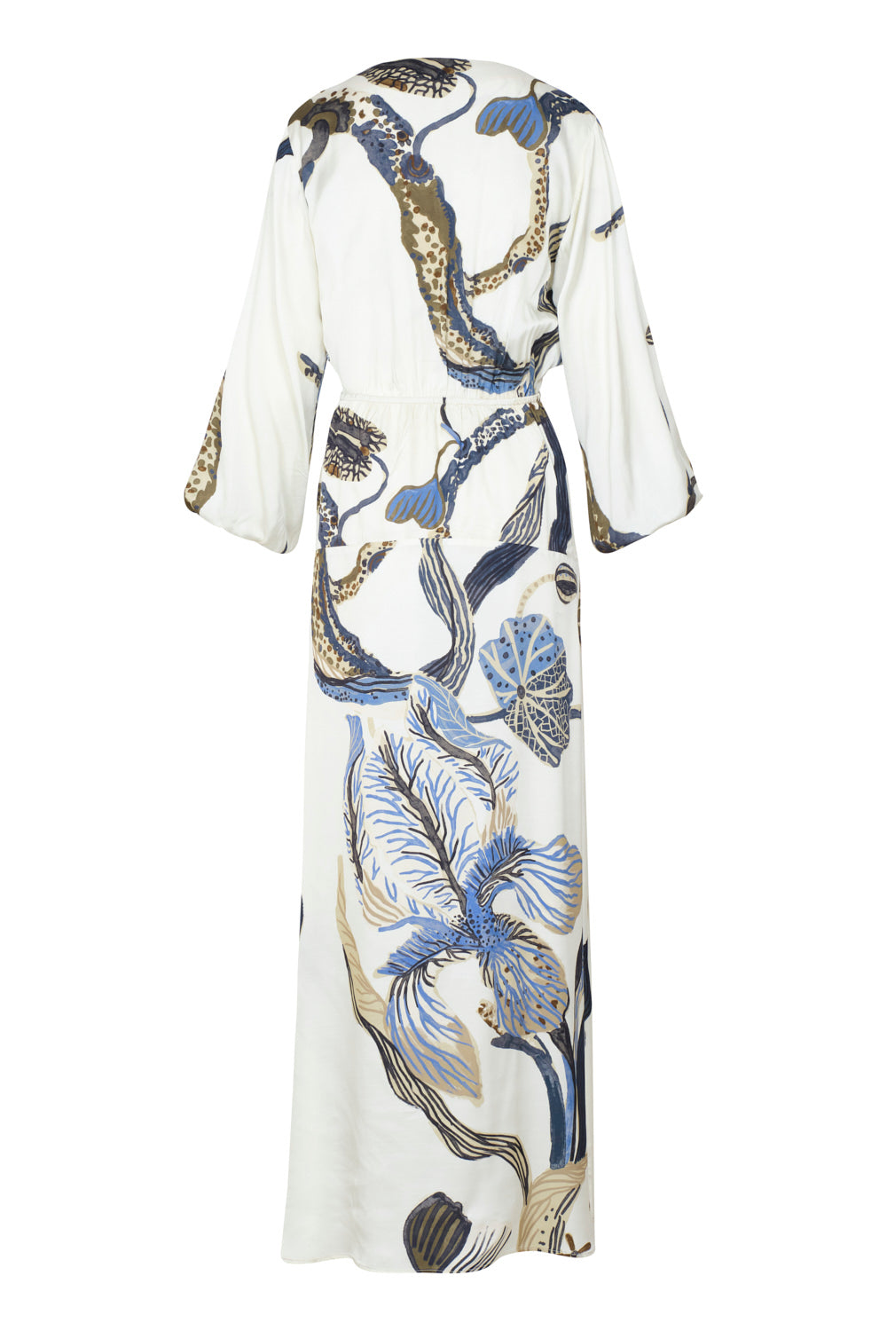 Vestido Alba ivory blue