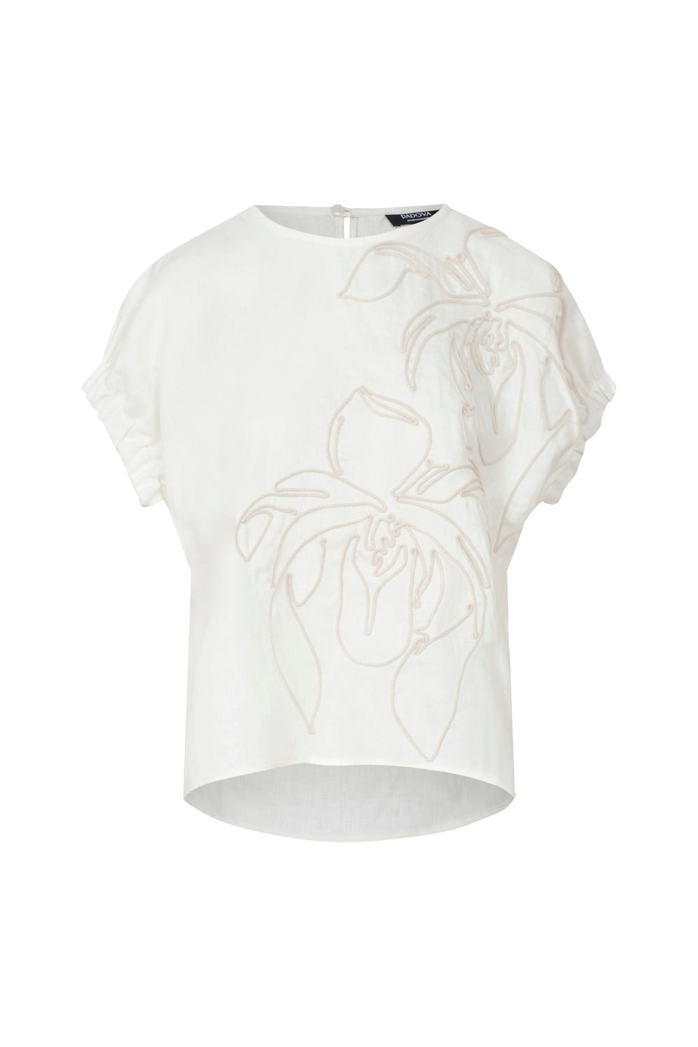 Blusa Kumba natural bordada