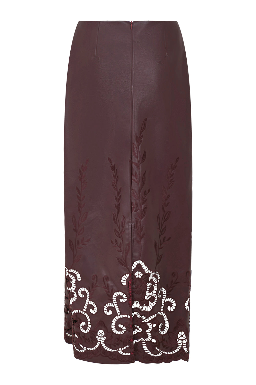 Falda aura burgundy