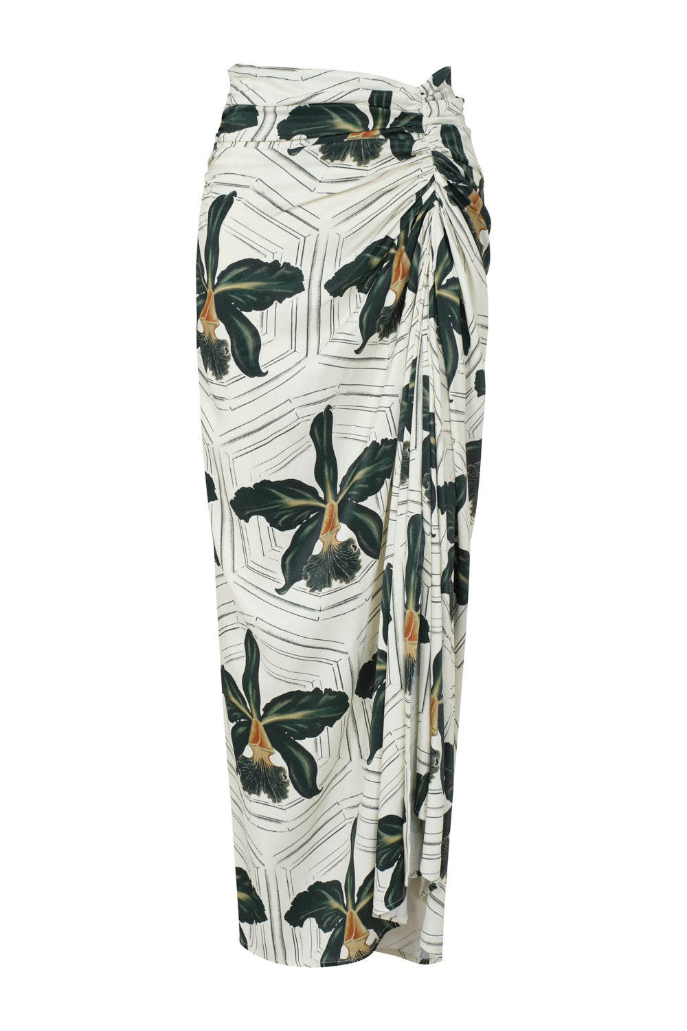 Falda aitana ivory verde