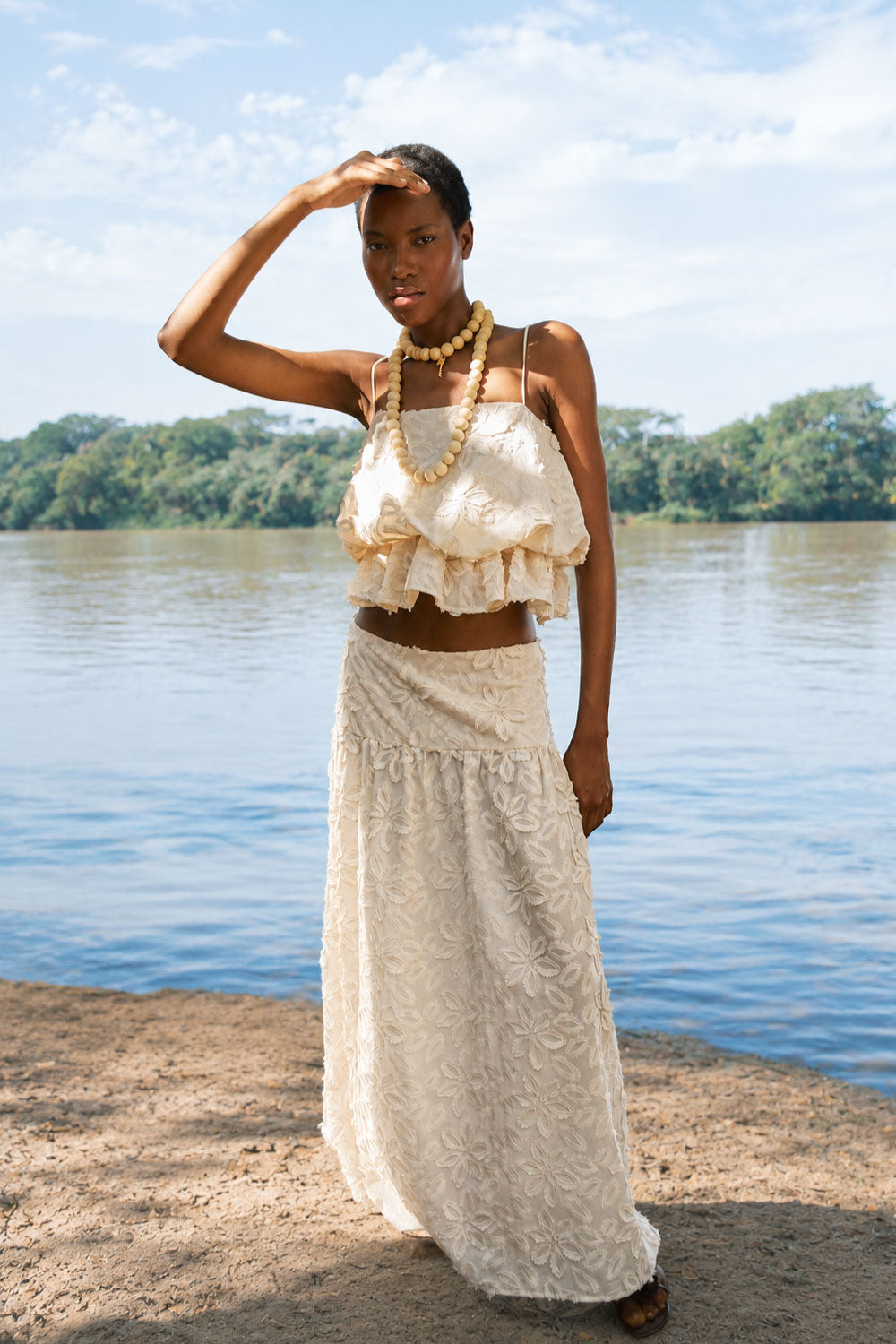 Crop top lunel vainilla
