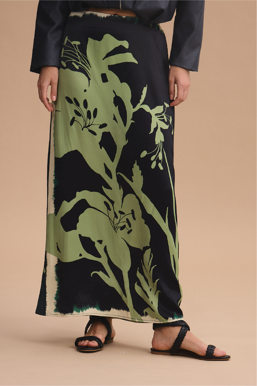 Falda arabela verde cipres