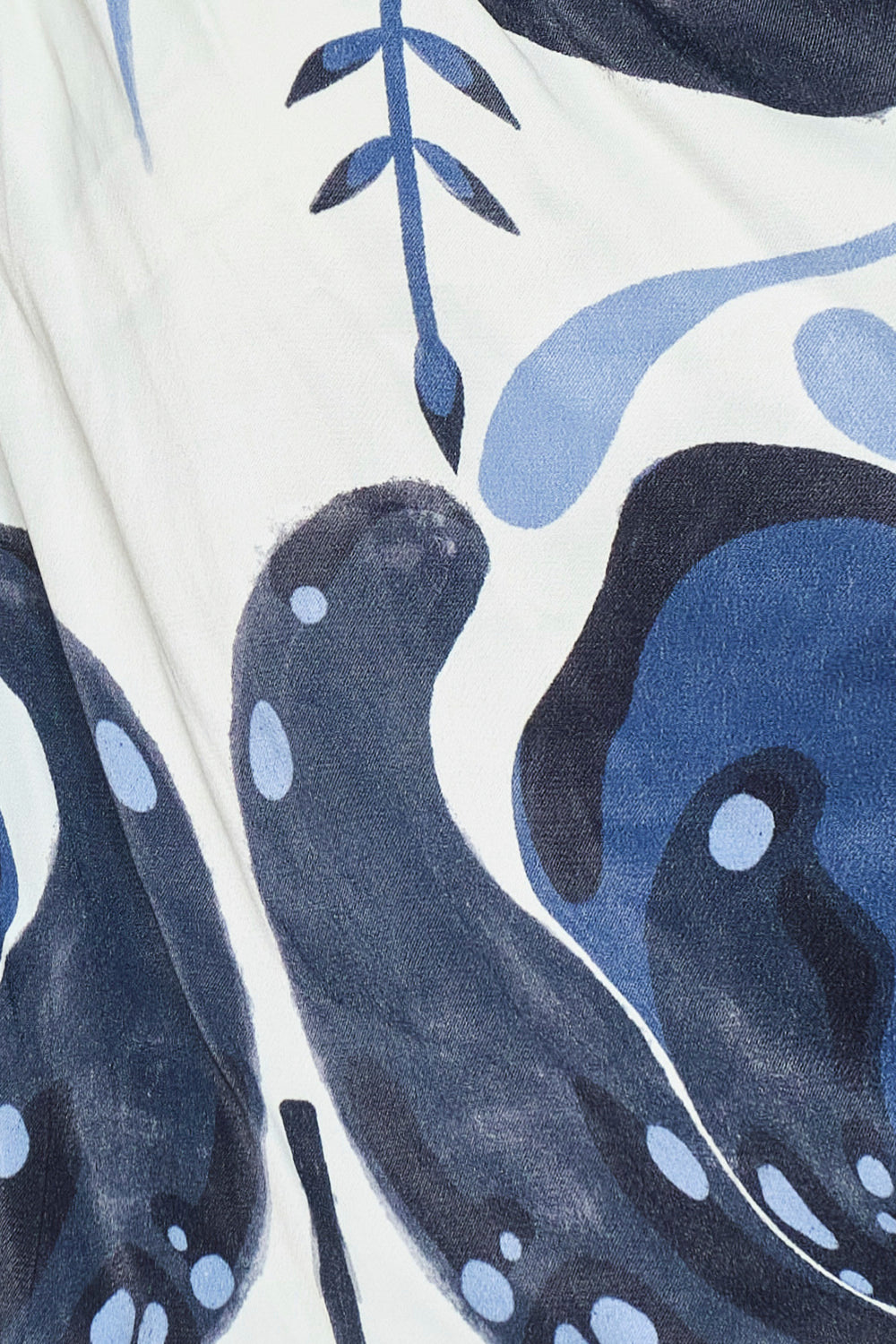 Blusa aura de jade ivory navy