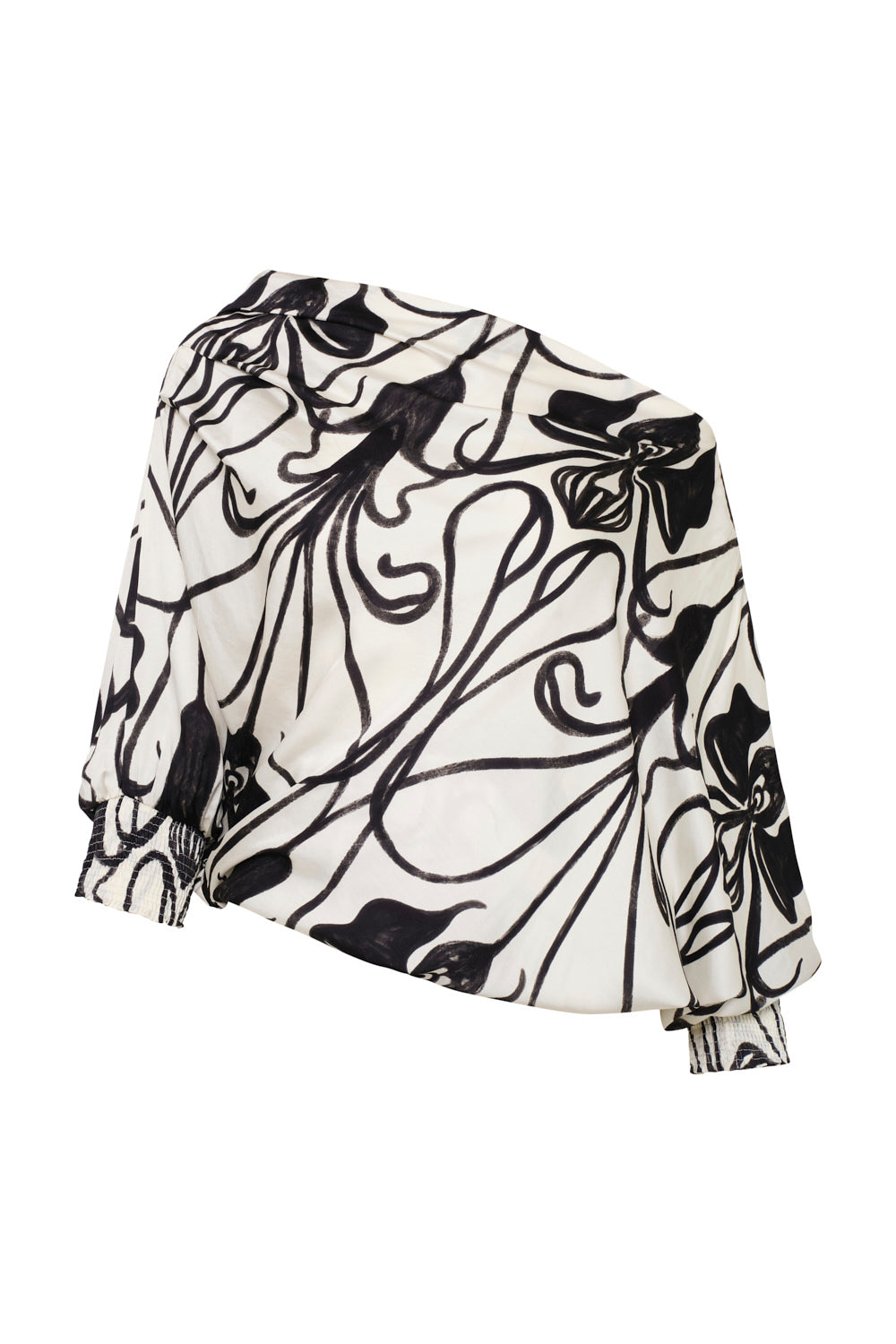 Blusa New adelle ivory negro