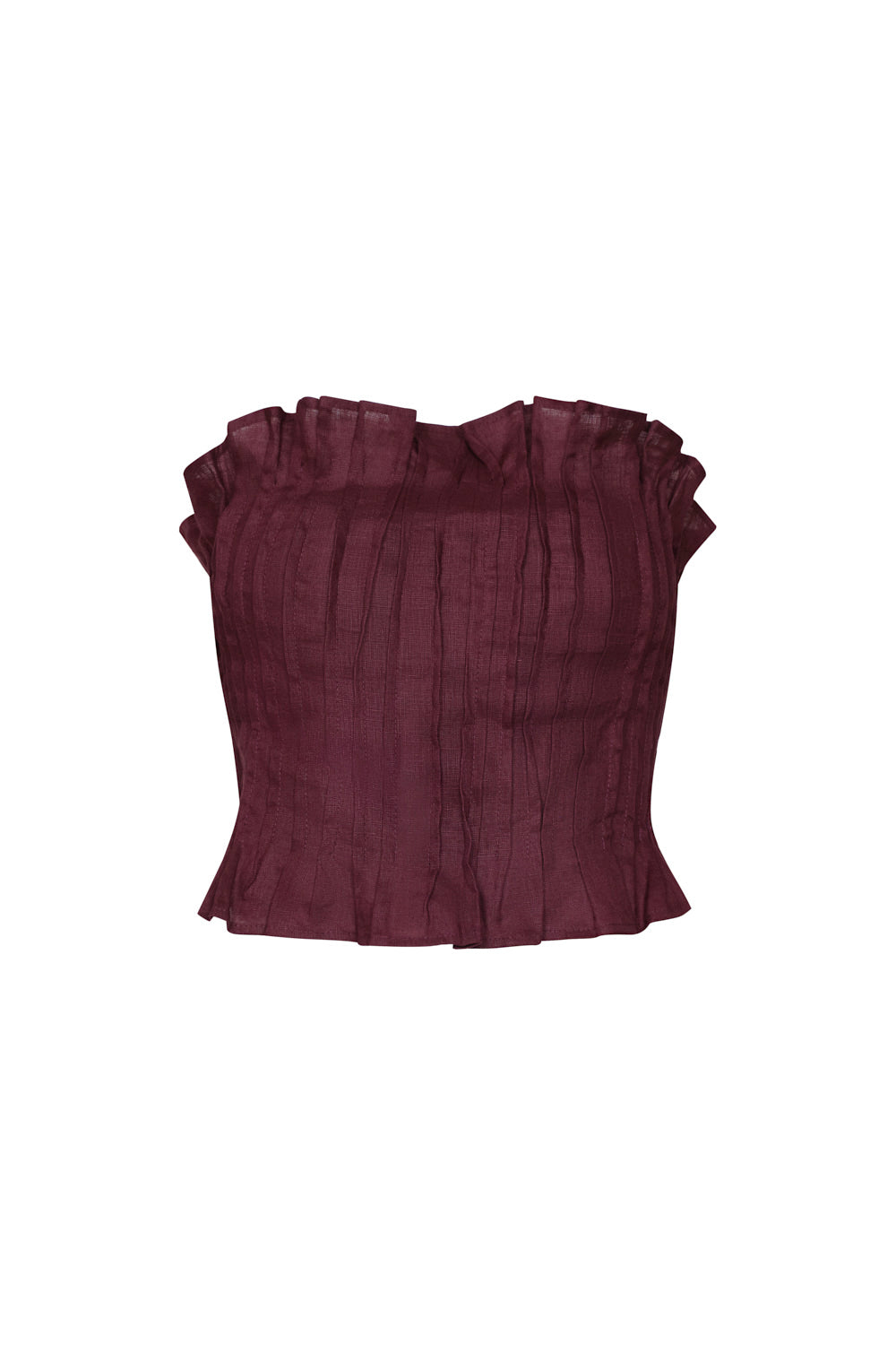 Crop top chiara vinotinto