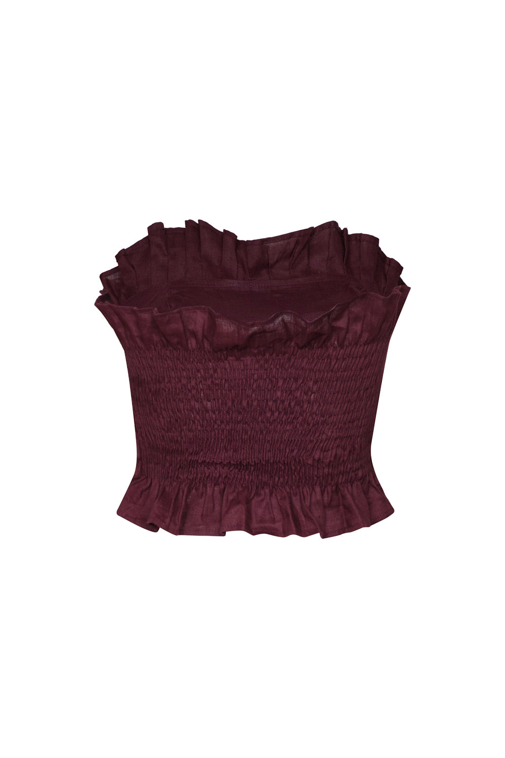 Crop top chiara vinotinto