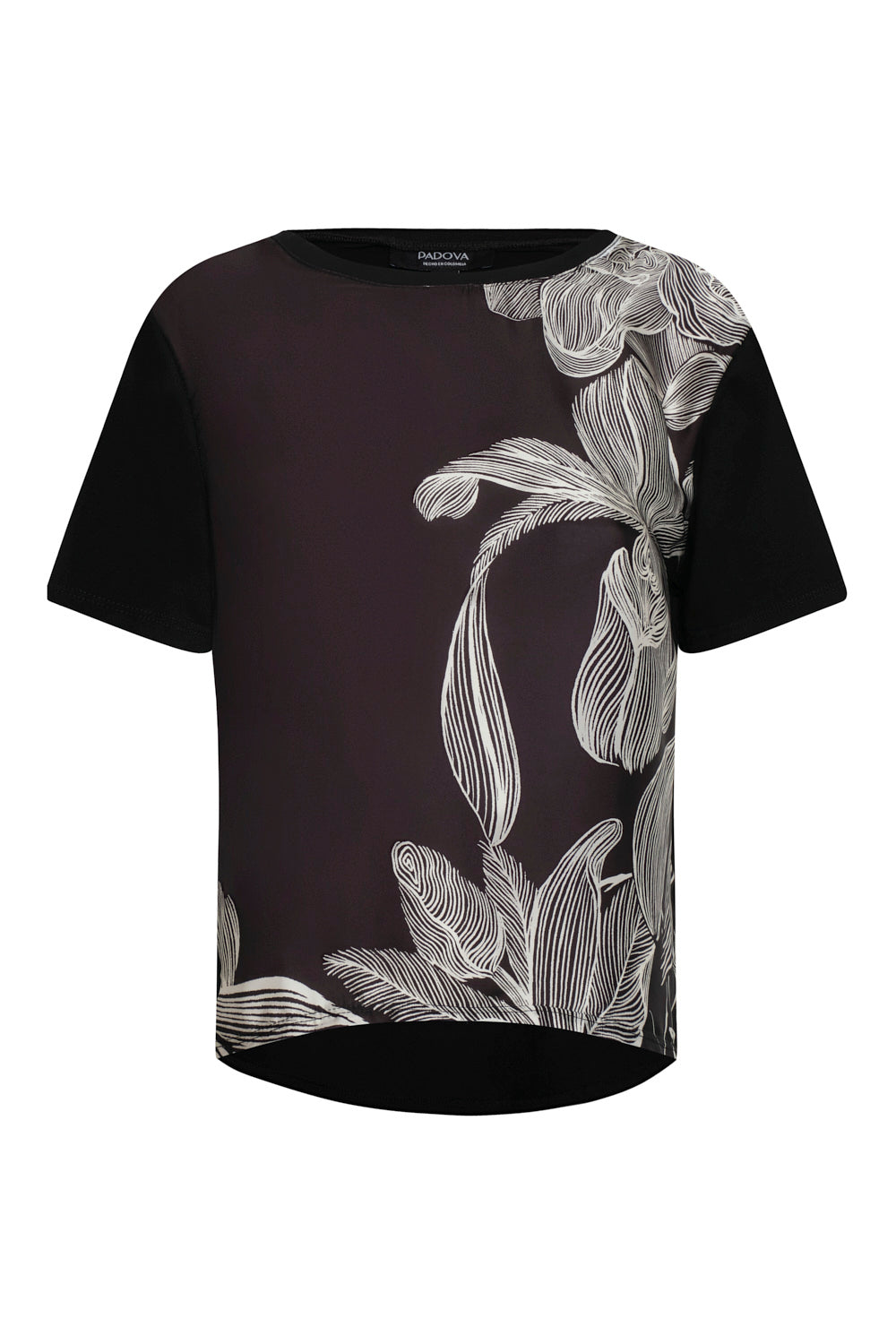 Camiseta lourdes negro