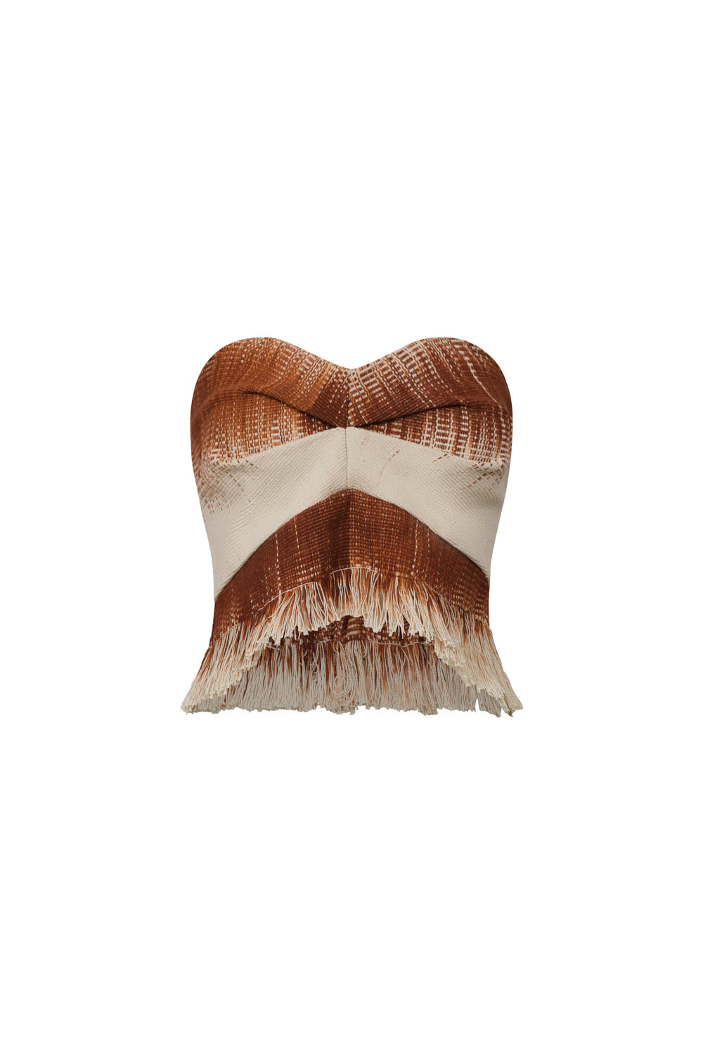Crop top alcazar natural terracota