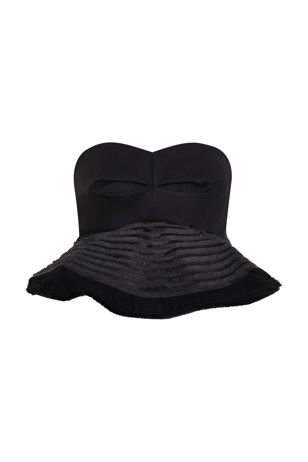 Crop top del mar negro