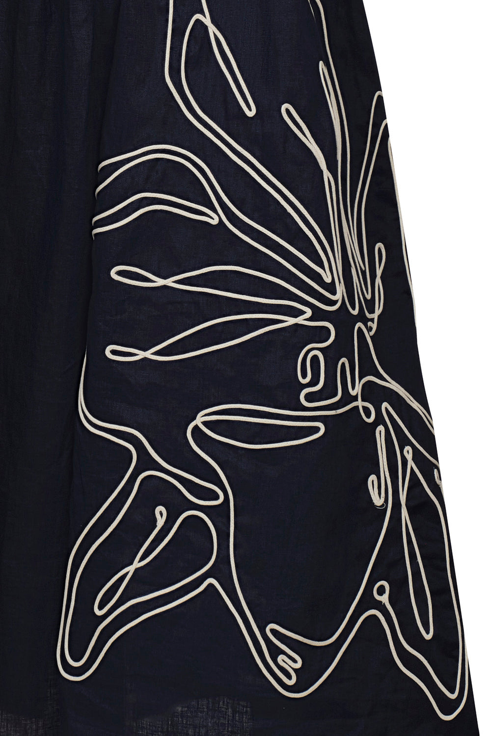 Falda playa dorada azul navy