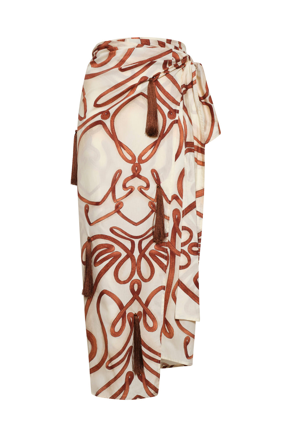 Falda samoa natural terracota