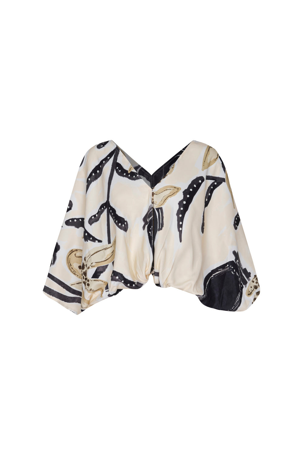 Blusa providencia ivory negro