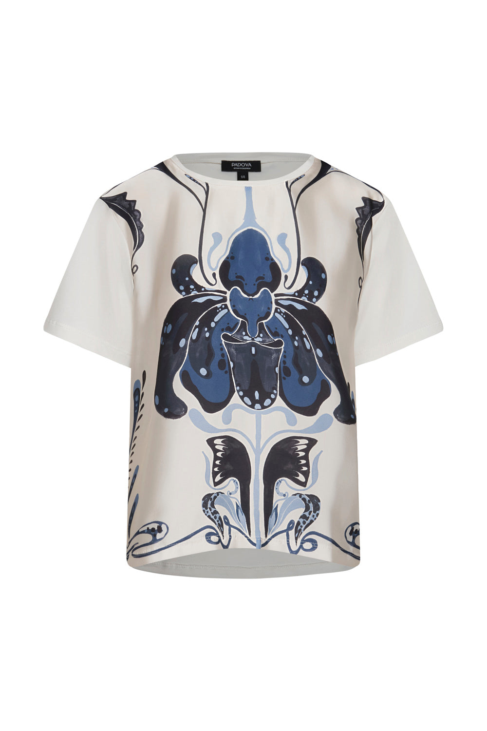Camiseta lourdes ivory navy