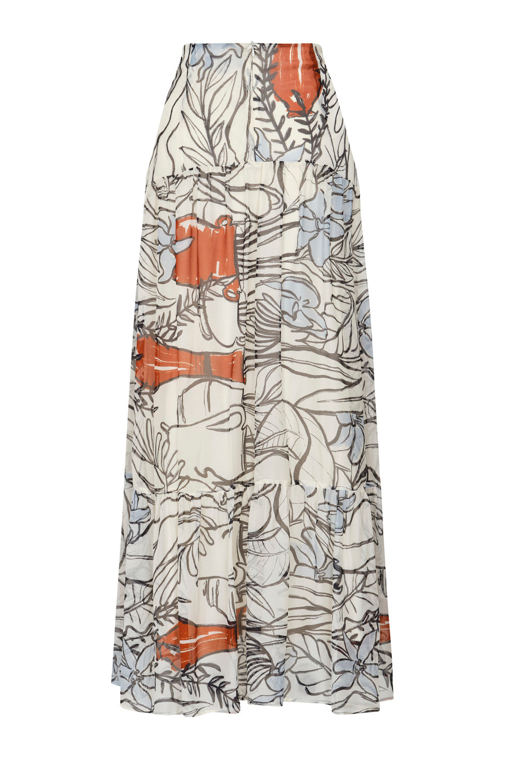 Falda Sydney terracota