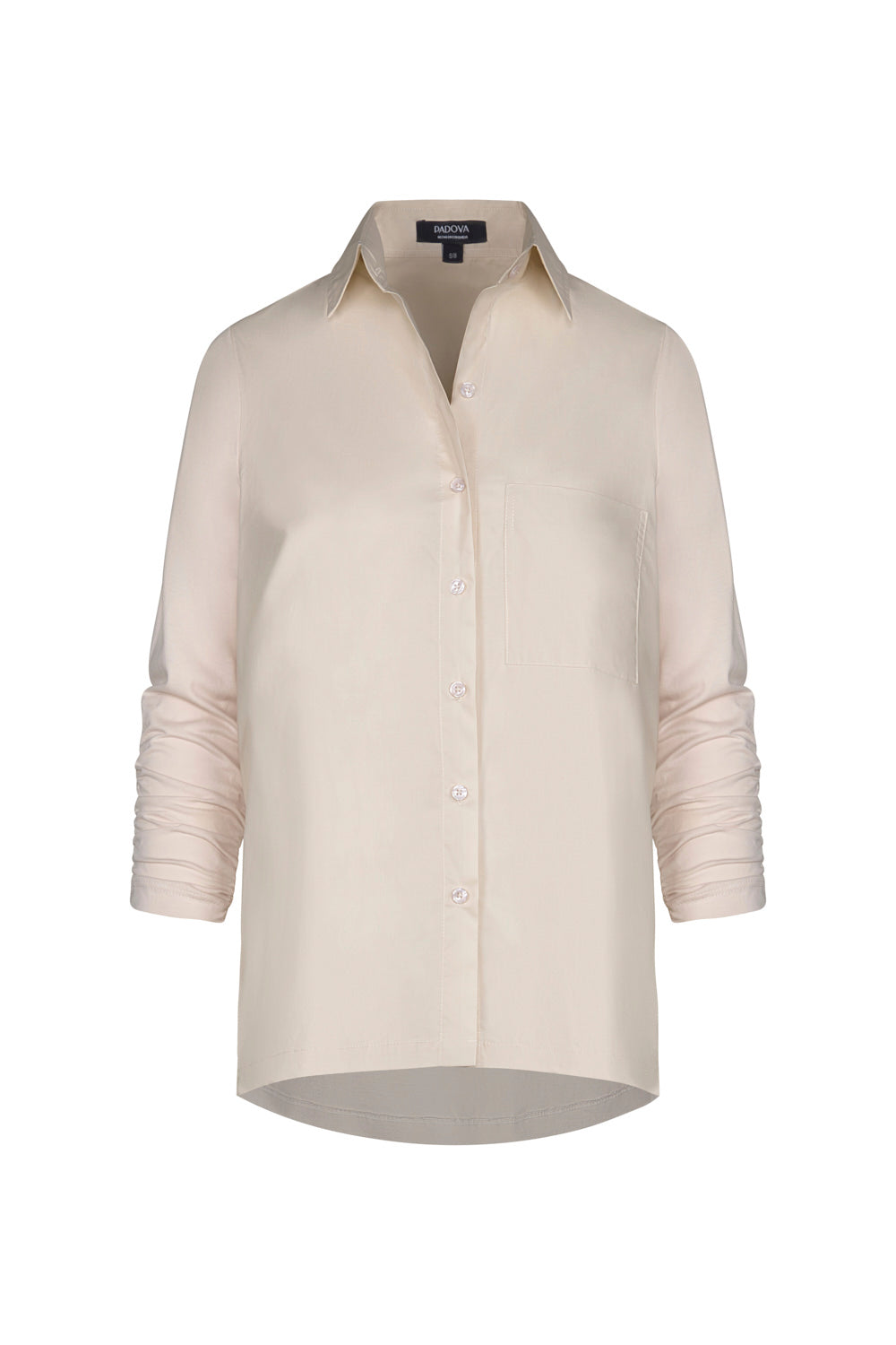 Camisa bianca light beige