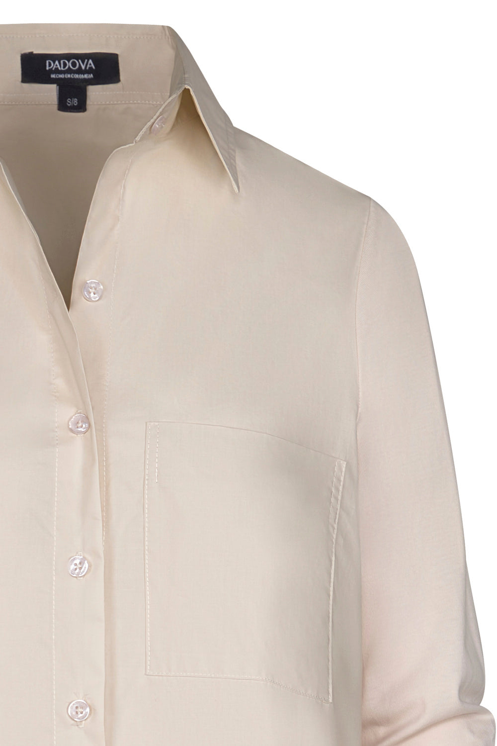 Camiseta bianca light beige