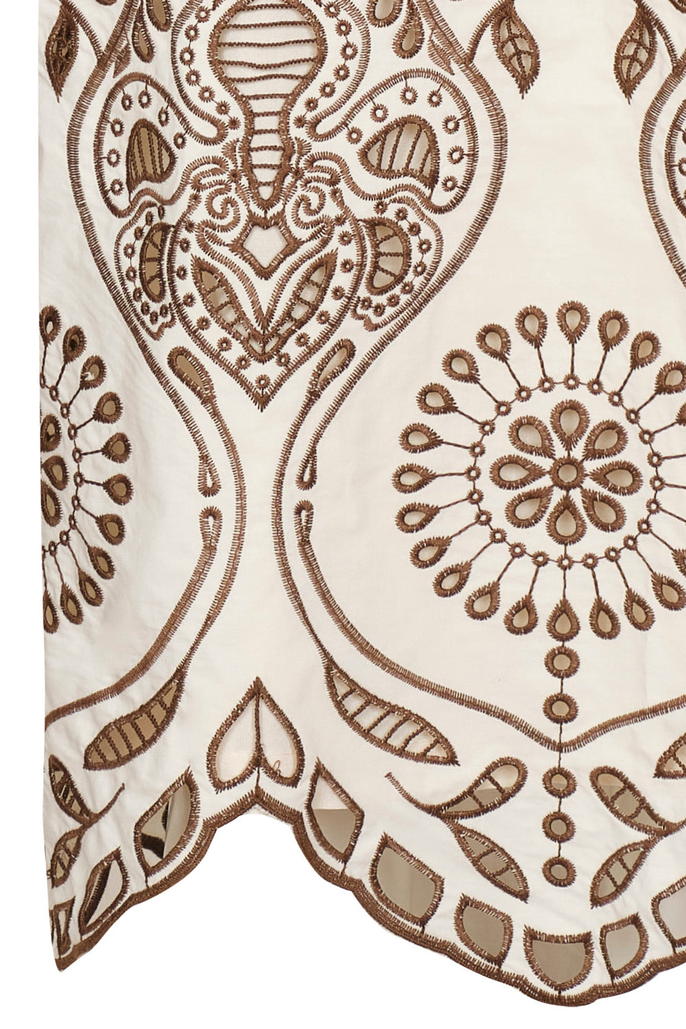 Falda marsella ivory coffee