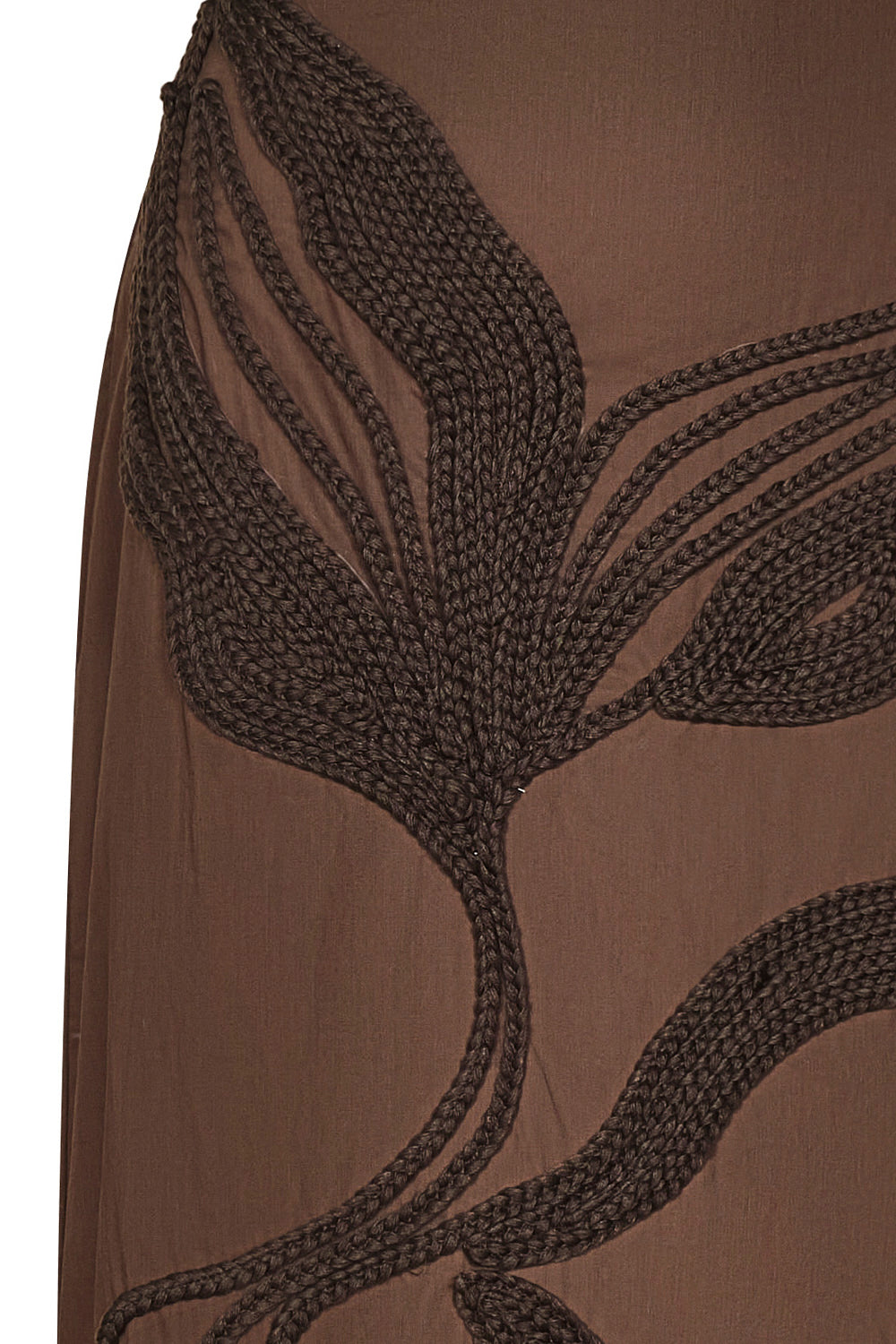 Vestido cacao bordado brown