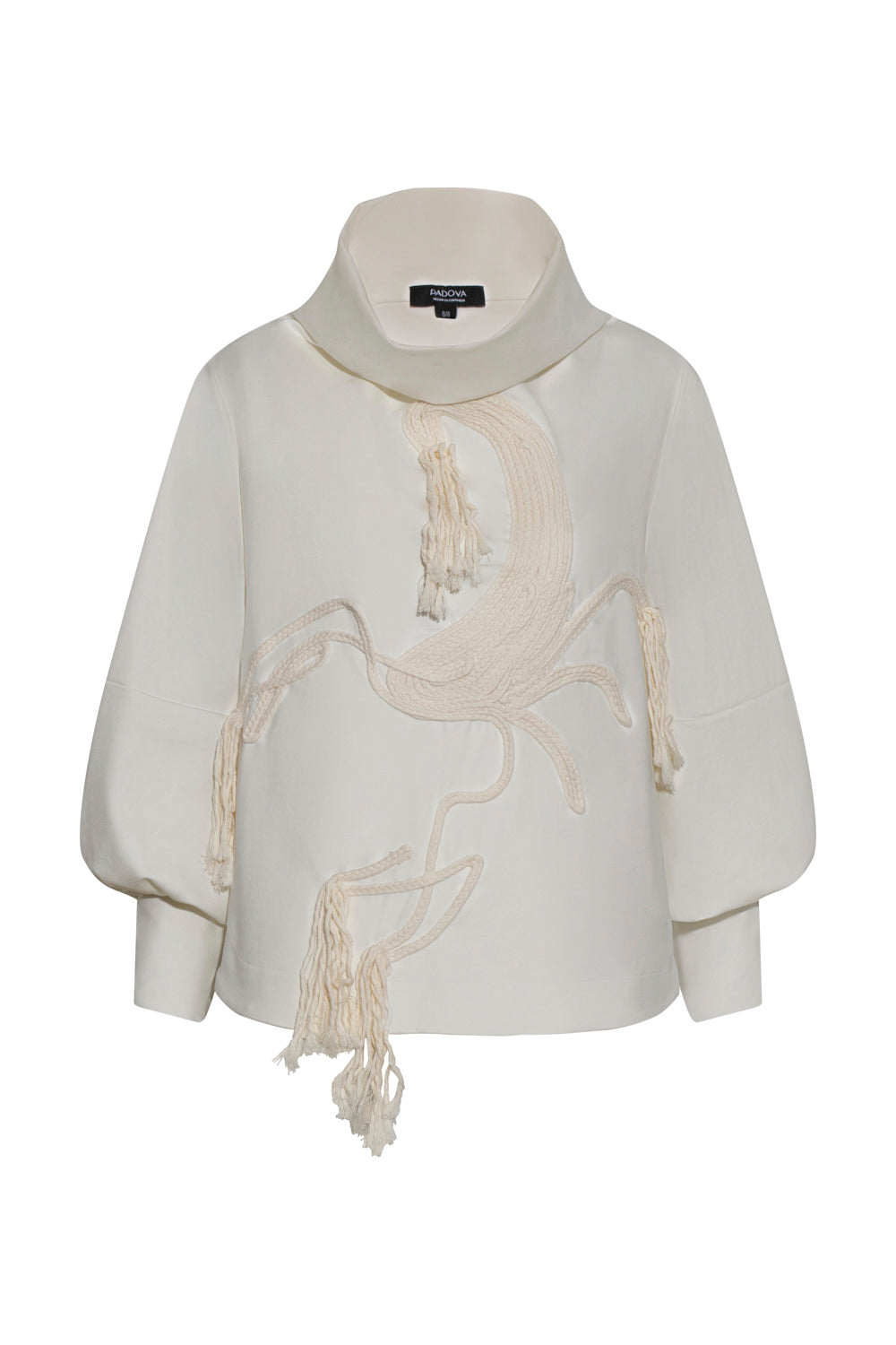 Saco new scarlett natural bordado