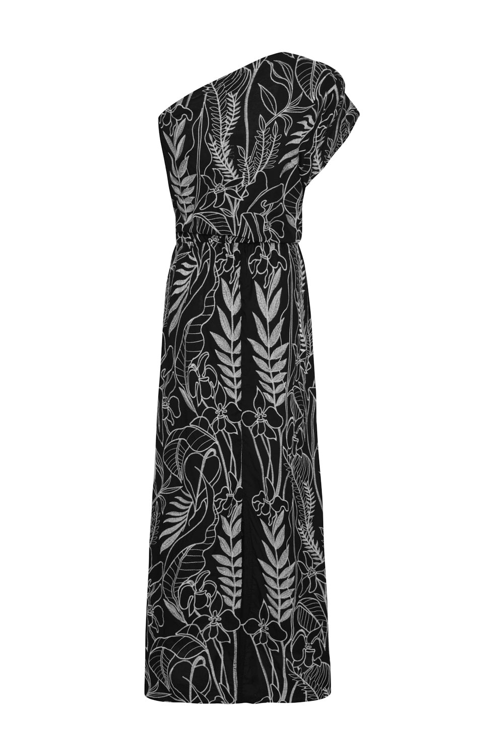 Vestido isla azul negro