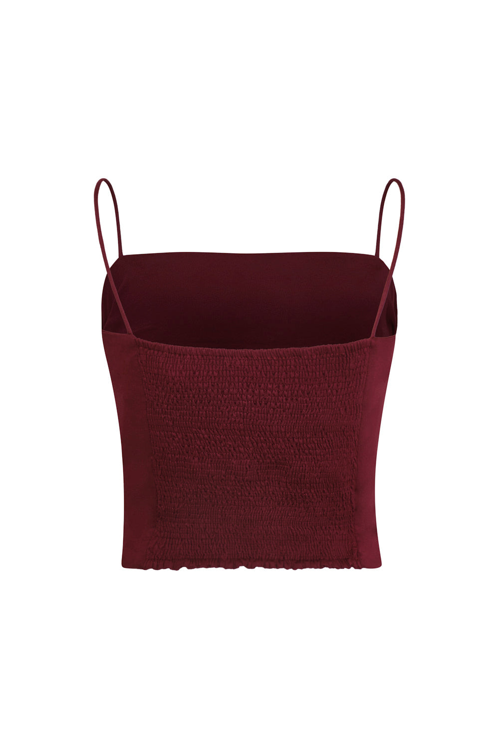 Crop top pearl vinotinto