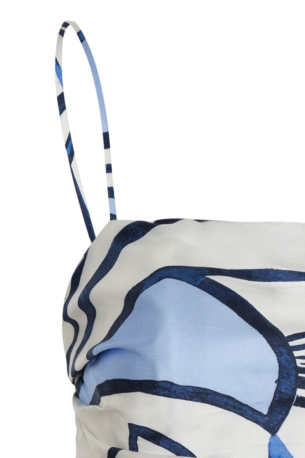 Crop top maia ivory navy