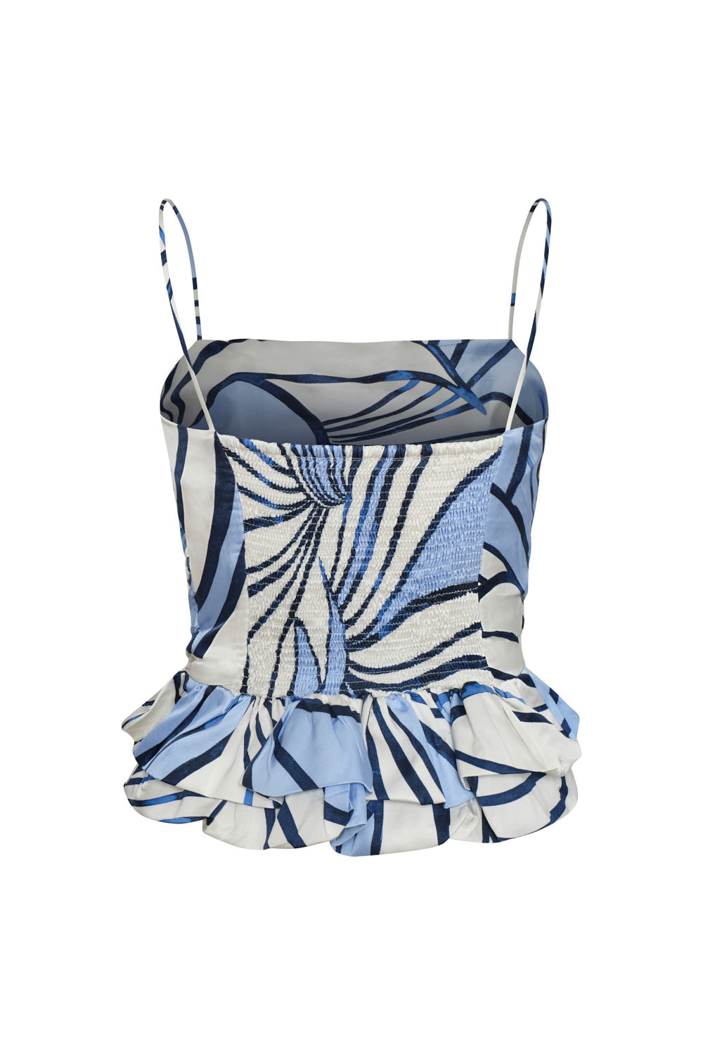 Crop top maia ivory navy