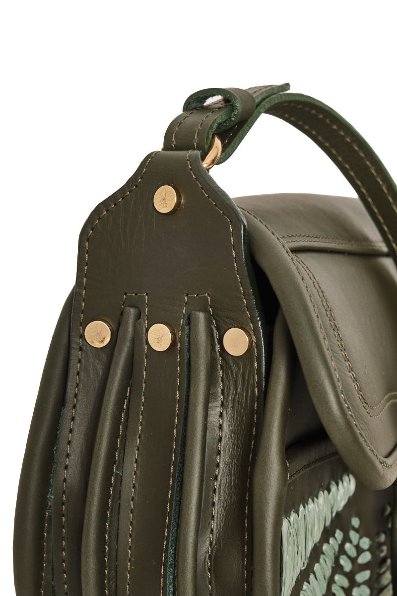 Bolso La Hilandera moss green