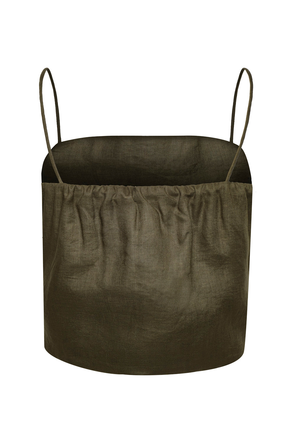 Crop top eter verde oliva