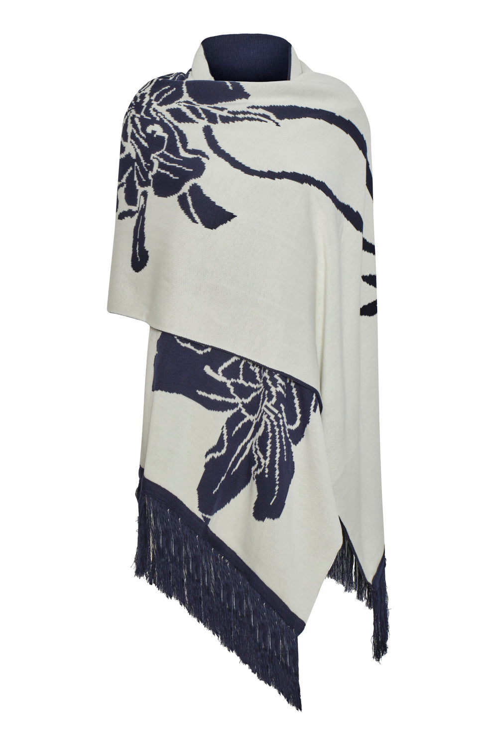 Bufanda yu moon azul natural