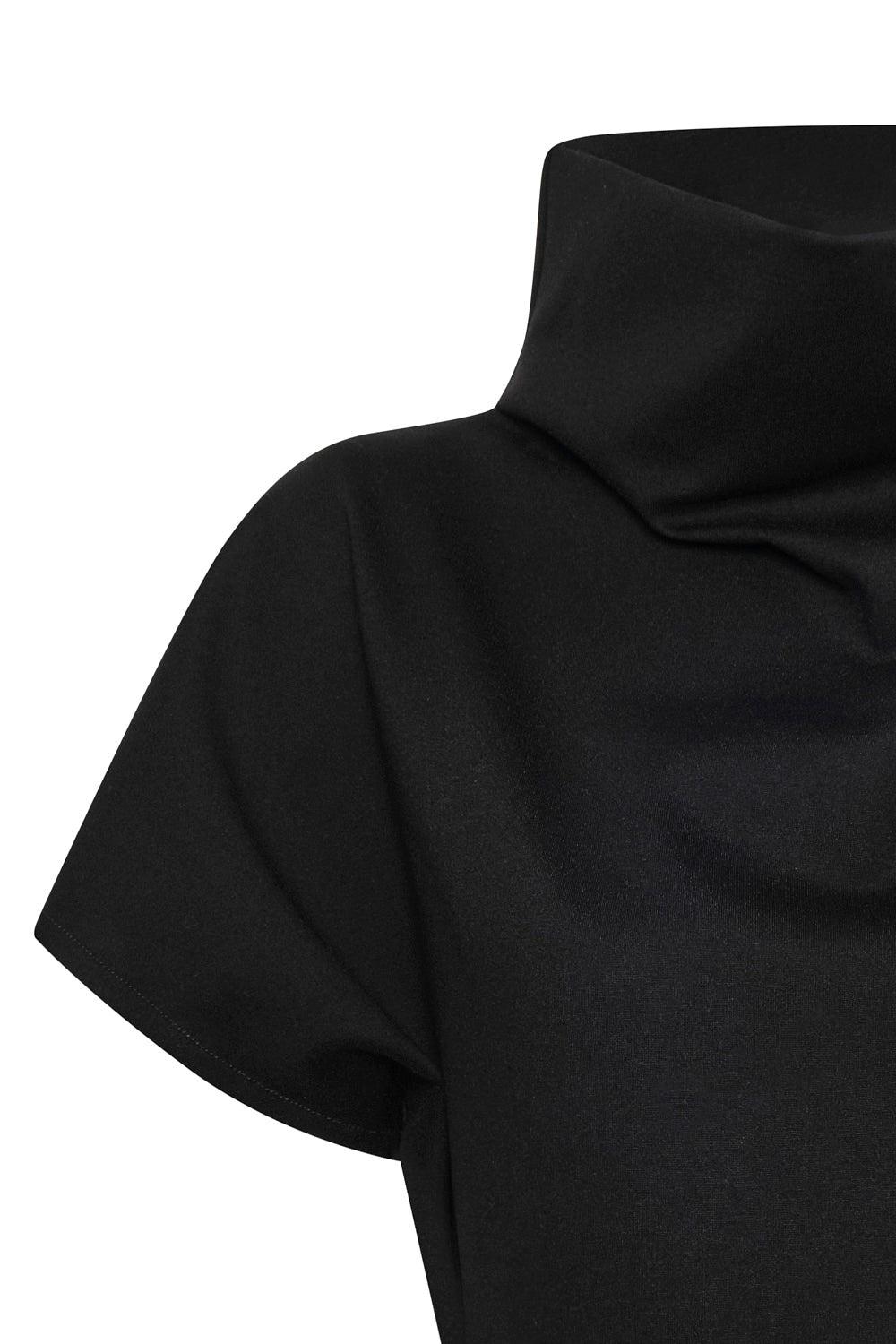 Blusa caoba negro con cinturón