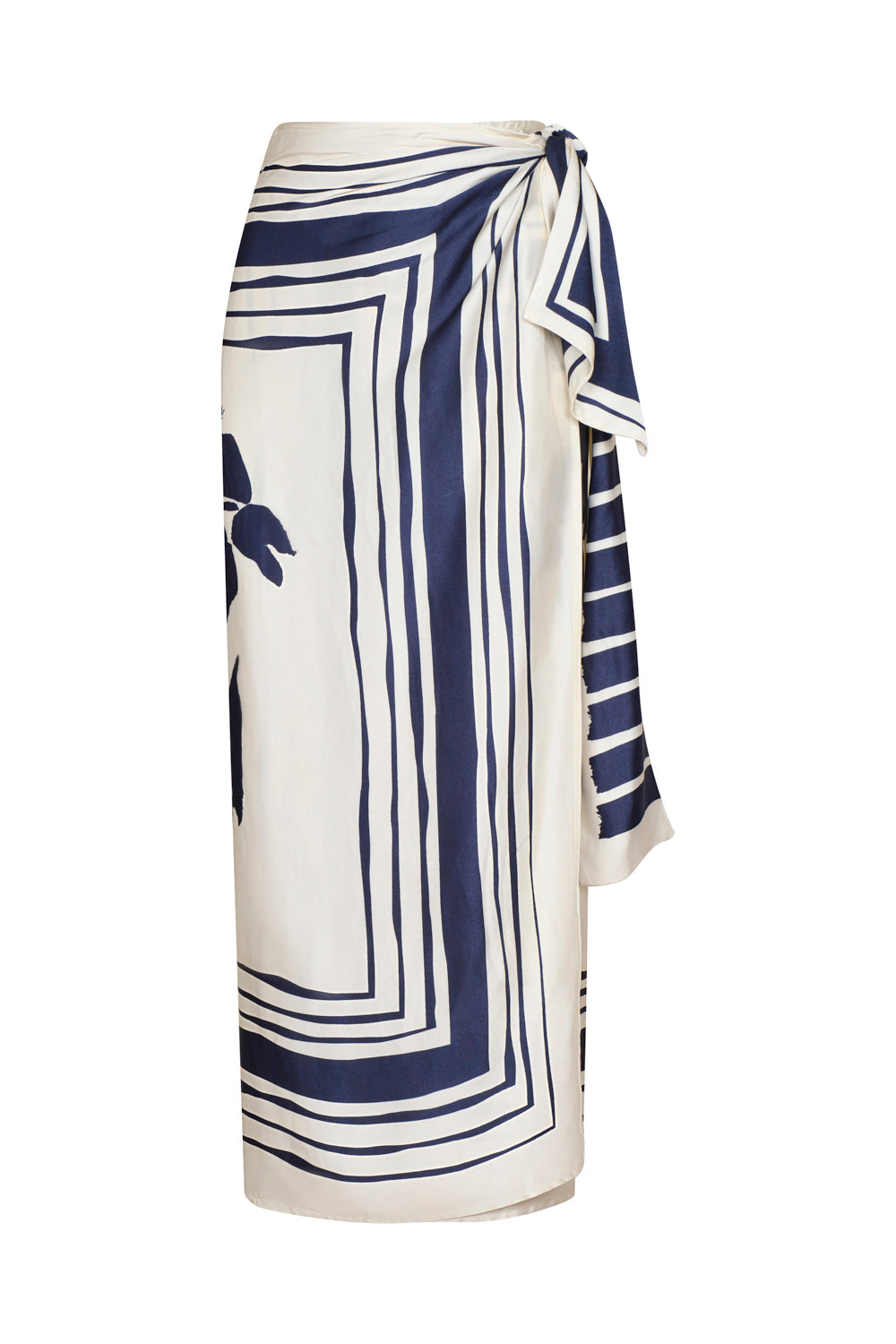 Falda luciana ivory navy