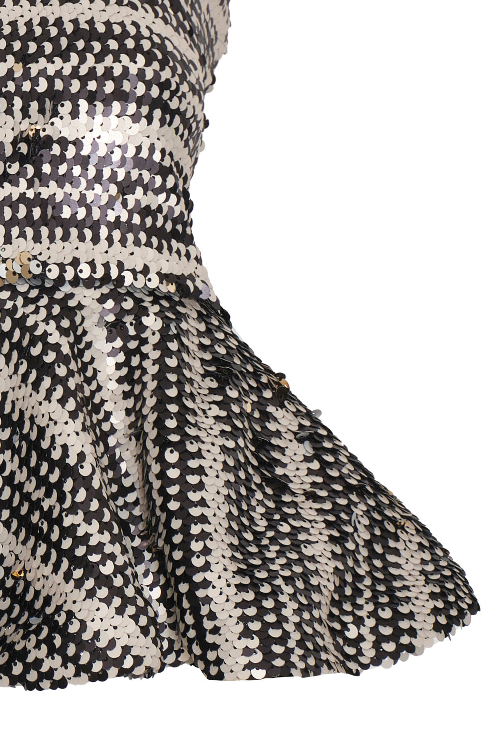 Crop top alba ivory negro