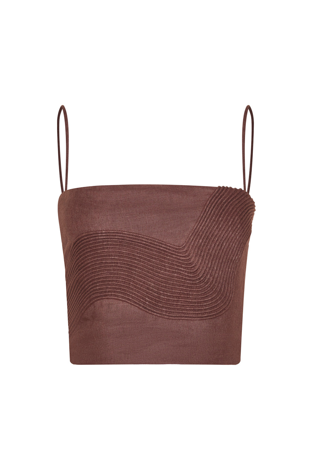 Crop top milan brown
