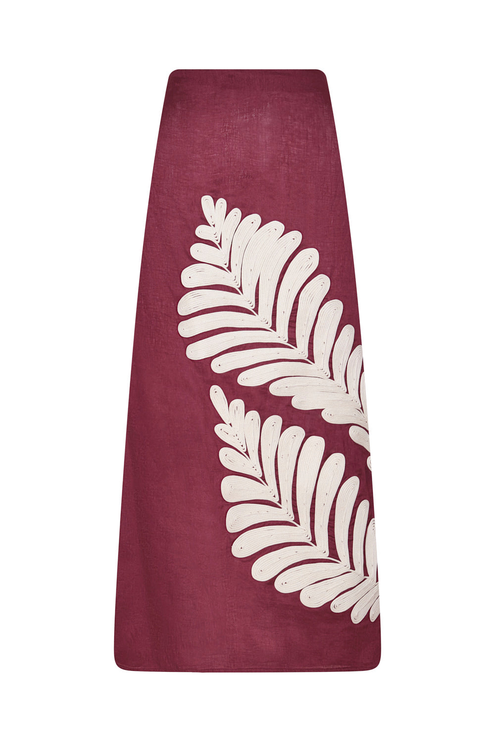 Falda marbella vinotinto