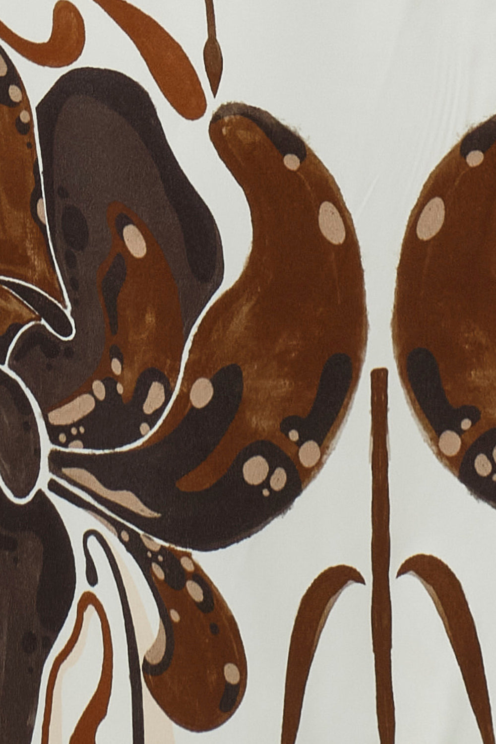 Vestido chengdu ivory coffee