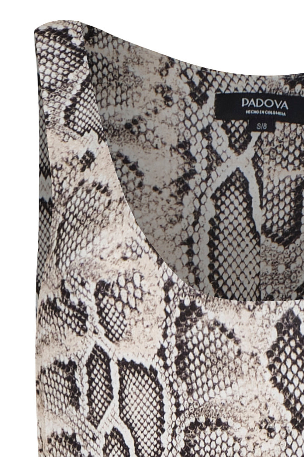 Vestido hojarasca animal print