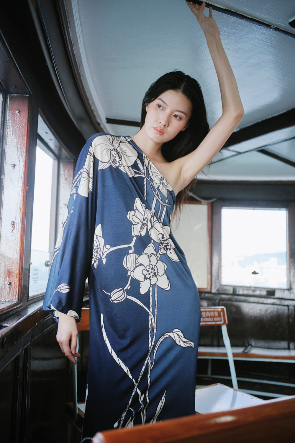 Vestido selma azul navy