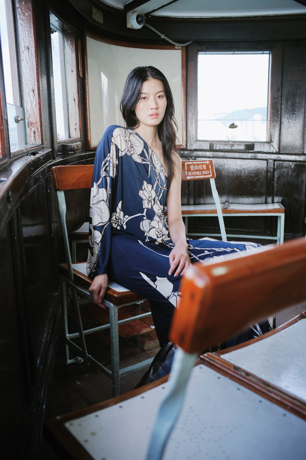 Vestido selma azul navy