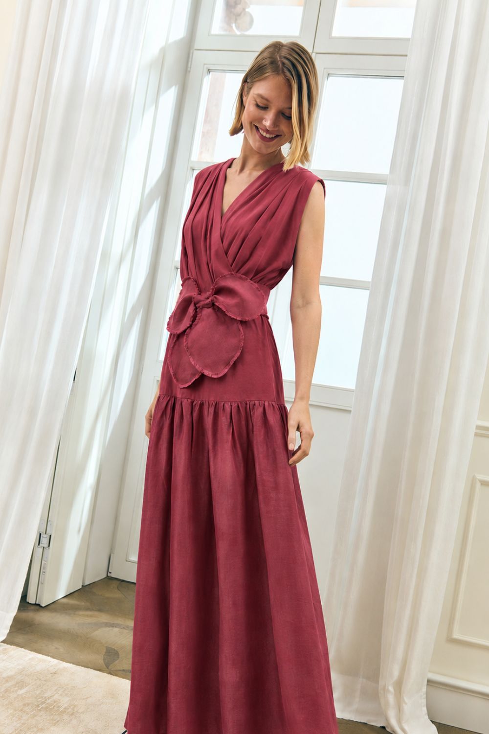 Vestido vasco vino