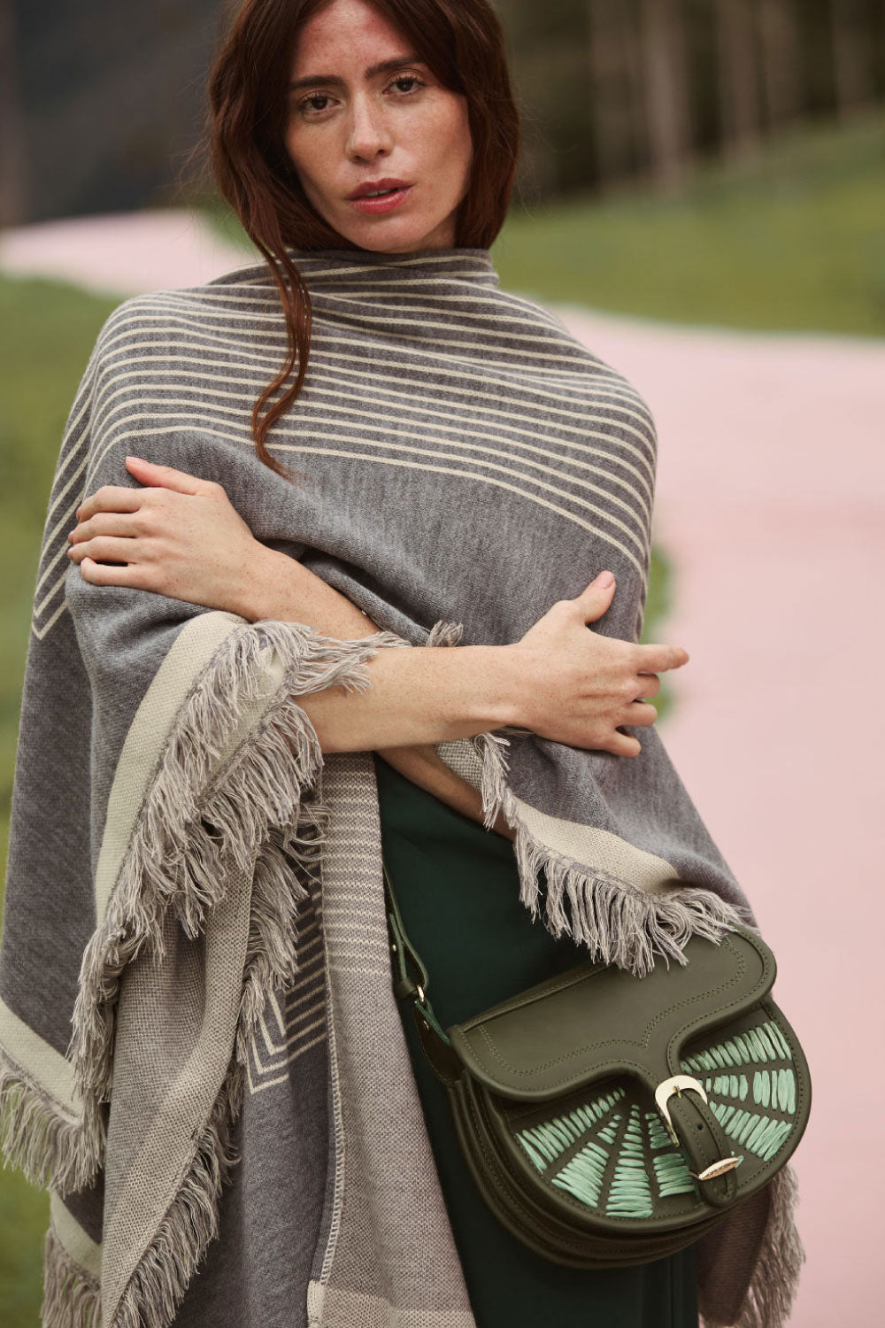 Bolso La Hilandera moss green