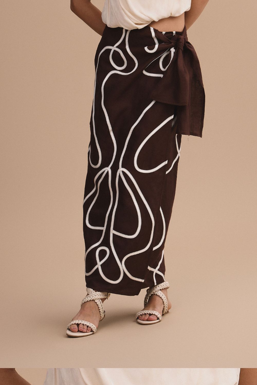 Falda praga brown