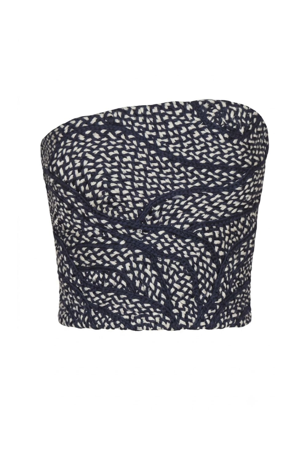 Crop top rocio marino azul navy