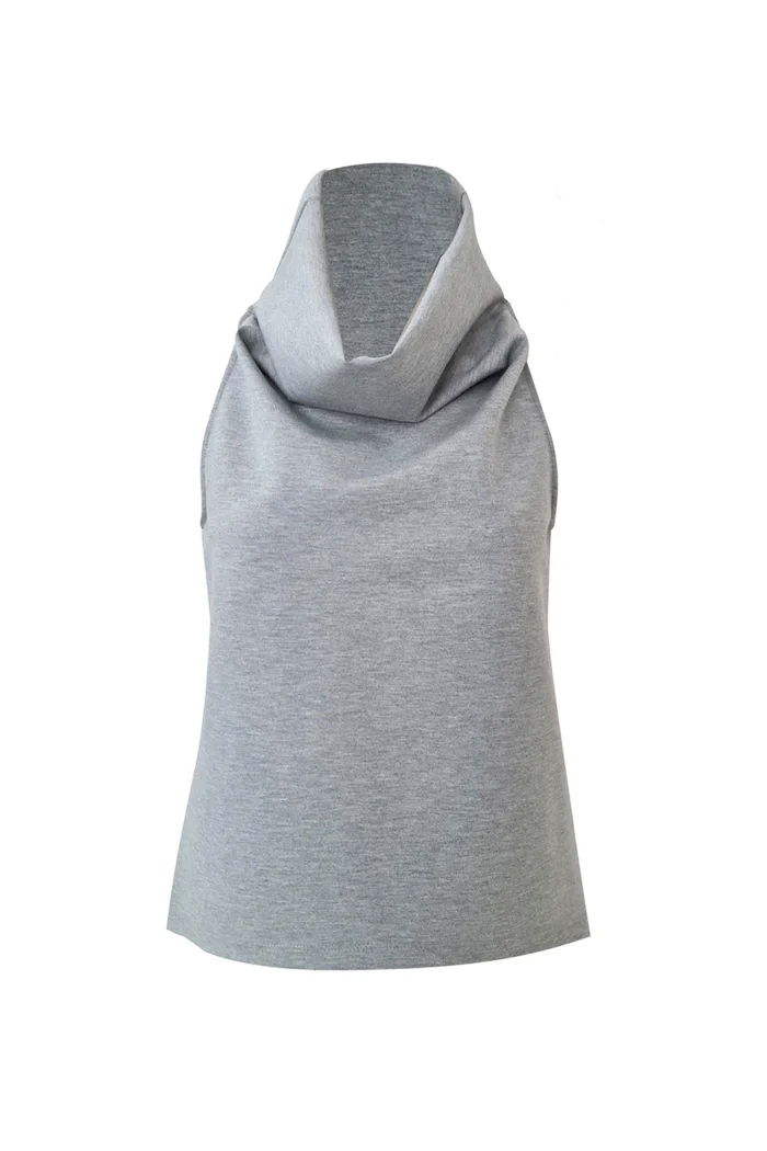 Blusa Noche de Lirios Gris jaspe