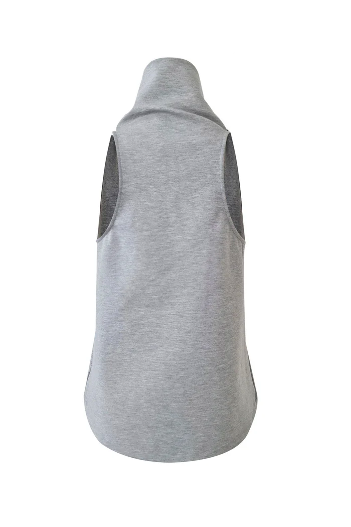 Blusa Noche de Lirios Gris jaspe