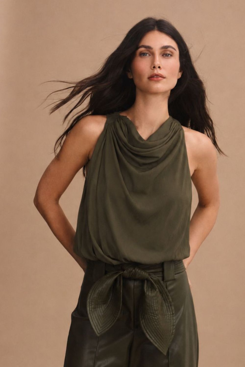 Blusa santa maria verde oliva