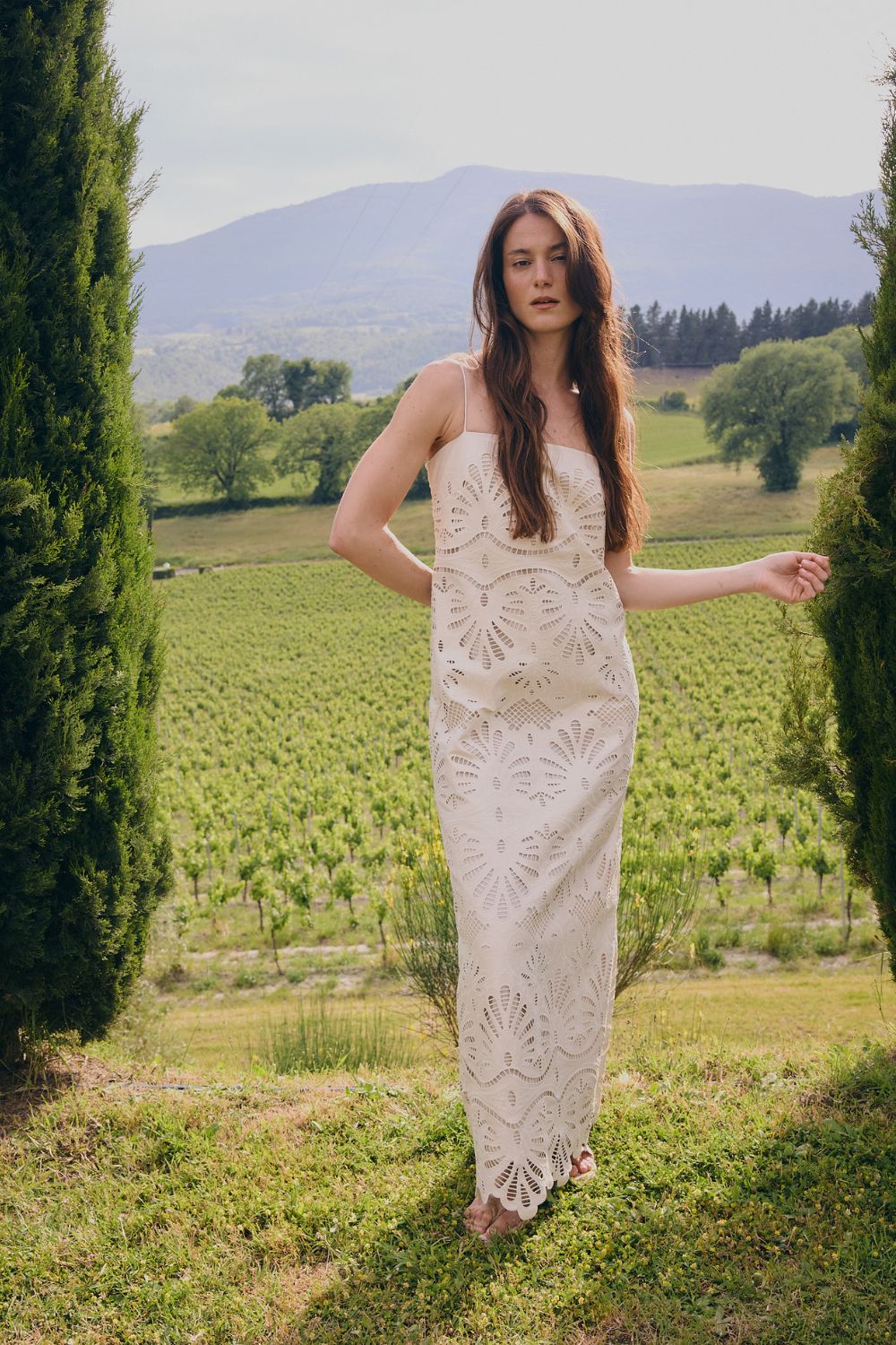 Vestido loren crema