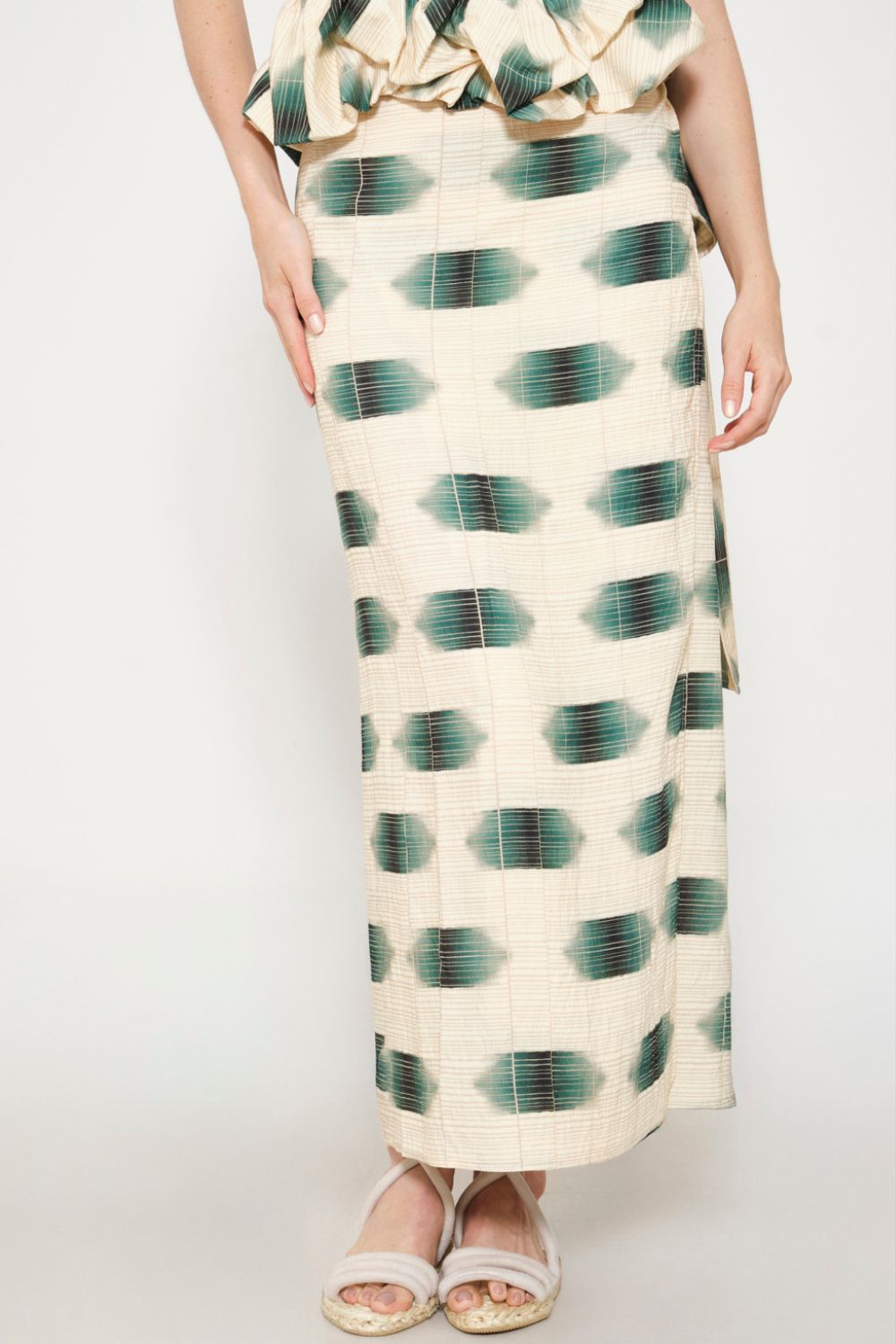 Falda samoa esmeralda