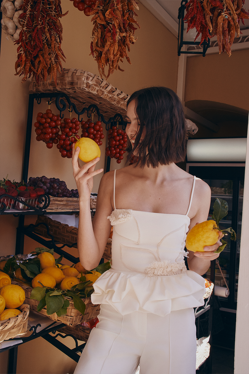 Blusa new maia bordada natural